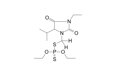 S-(5-ISOPROPYL-3-ETHYLHYDANTOYN-1-YLMETHYL)-O,O-DIETHYLDITHIOPHOSPHATE