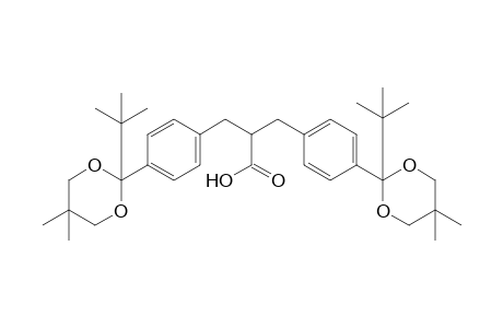 p-(2-tert-BUTYL-5,5-DIMETHYL-m-DIOXAN-2-YL)-alpha-[p-(2-tert-BUTYL-5,5-DIMETHYL-m-DIOXAN-2-YL)BENZYL]HYDROCINNAMIC ACID