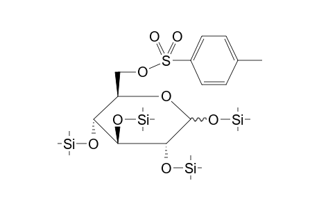 D-Glucopyranose, 1,2,3,4-tetra-o-trimethylsilyl-6-o-p-tosyl-