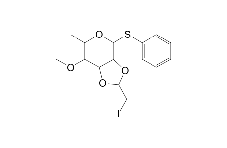 2-Iodomethyl-7-methoxy-6-methyl-4-phenylsulfanyl-tetrahydro-[1,3]dioxolo[4,5-c]pyran