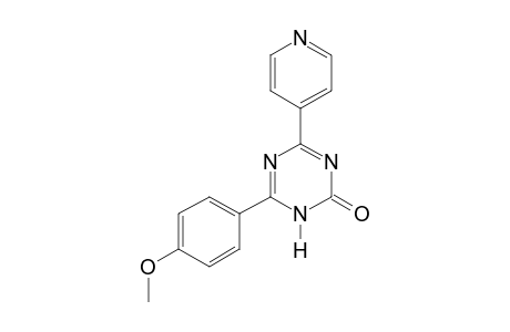 6-(p-methoxyphenyl)-4-(4-pyridyl)-s-triazin)2(1H)-one