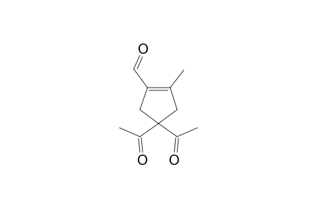 4,4-Diacetyl-2-methylcyclopent-1-enecarbaldehyde