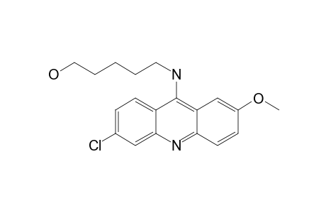 5-[(6-Chloranyl-2-methoxy-acridin-9-yl)amino]pentan-1-ol