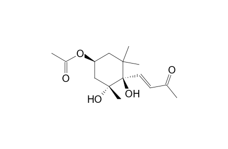 3-Buten-2-one, 4-[4-(acetyloxy)-1,2-dihydroxy-2,6,6-trimethylcyclohexyl]-, [1.alpha.,1(E),2.beta.,4.beta.]-(.+-.)-