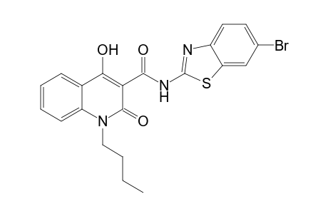 N-(6-Bromo-2-benzothiazolyl)-1-butyl-4-hydroxy-2(1H)-oxo-3-quinolinecarboxamide