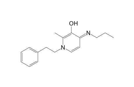 1,4-Dihydro-2-methyl-1-(2'-phenylethyl)-4-propylimino-3-pyridinol