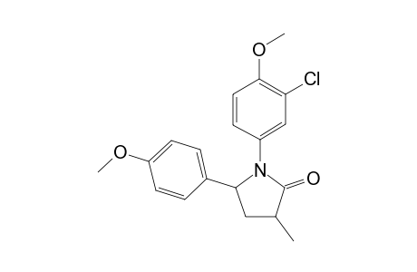 1-(3-Chloro-4-methoxyphenyl)-5-(4-methoxyphenyl)-3-methylpyrrolidin-2-one