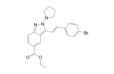 (E)-ethyl-3-(4-bromostyryl)-2-(pyrrolidin-1-yl)-2H-indazole-5-carboxylate