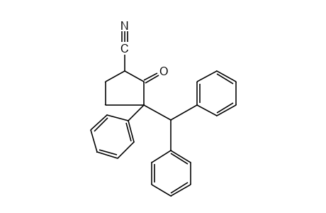 3-(diphenylmethyl)-2-oxo-3-phenylcyclopentanecarbonitrile