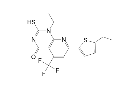 pyrido[2,3-d]pyrimidin-4(1H)-one, 1-ethyl-7-(5-ethyl-2-thienyl)-2-mercapto-5-(trifluoromethyl)-