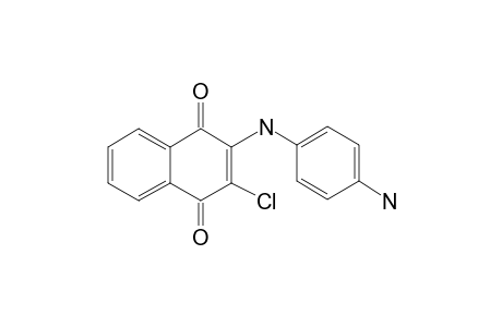 2-(4-Aminophenylamino)-3-chloro-1,4-naphthoquinone