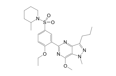 5-{2-ethoxy-5-[(2-methylpiperidin-1-yl)sulfonyl]phenyl}7-methoxy-1-methyl-3-propyl-1H-pyrazolo[4,3-d]pyrimidine