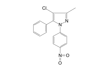 4-chloro-3-methyl-1-(p-nitrophenyl)-5-phenylpyrazole