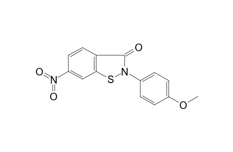 1,2-benzisothiazol-3(2H)-one, 2-(4-methoxyphenyl)-6-nitro-