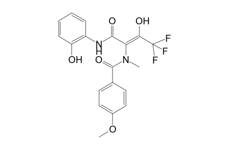 2-{N-[4,4,4-Trifluoro-2-[N'-methyl-N'-(4-methoxybenzoyl)amido]-2,4-dioxobutyl]amino}phenol