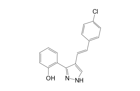 (E)-3/ 5-(2'-Hydroxyphenyl)-4-(p-chlorostyryl)pyrazole