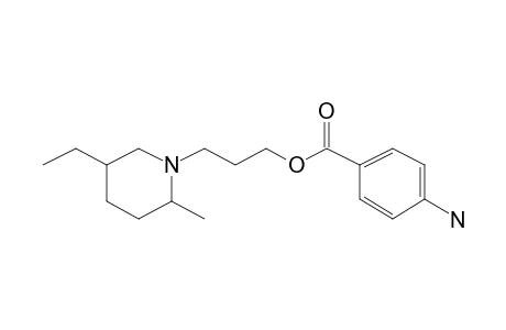 1-(3-(p-Aminobenzoyloxy)propyl)-5-ethyl-2-methylpiperidine