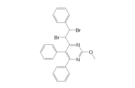 4-(1,2-Dibromo-2-phenylethyl)-5,6-diphenyl-2-pyrimidinyl methyl ether