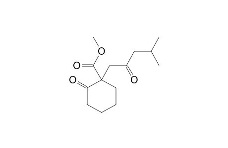 1-Cyclohexanecarboxylic acid, 1-(4-methyl-2-oxopentyl)-2-oxo-, methyl ester