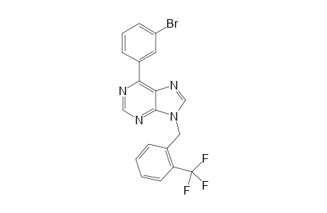 6-(3-Bromophenyl)-9-[2-(trifluoromethyl)benzyl]-9H-purine