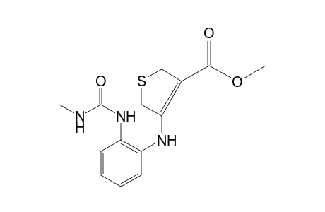 2,5-dihydro-4-[o-(3-methylureido)anilino]-3-thiophenecarboxylic acid, methyl ester