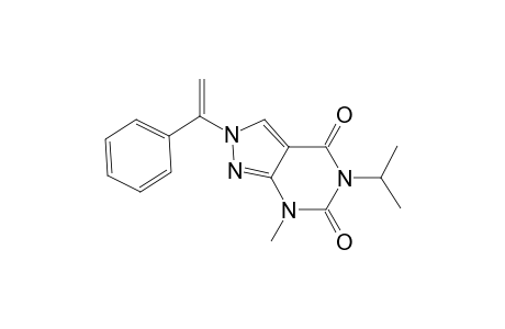 7-METHYL-5-ISOPROPYL-2-BENZYLVINYL-PYRAZOLO-[3,4-D]-PYRIMIDINE-4,6(5H,7H)-DIONE