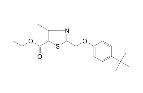 2-[(p-tert-butylphenoxy)methyl]-4-methyl-5-thiazolecarboxylic acid, ethyl ester