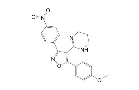 5-(4-methoxyphenyl)-3-(4-nitrophenyl)-4-(1,4,5,6-tetrahydropyrimidin-2-yl)-1,2-oxazole