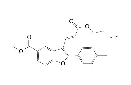 (E)-Methyl 3-(3-butoxy-3-oxoprop-1-enyl)-2-p-tolylbenzofuran-5-carboxylate