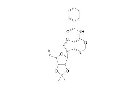 6-N-Benzoyl-9-(5,6-dideoxy-2,3-o-isopropylidene-.beta.-D-ribo-hex-5-enofuranosyl)adenine