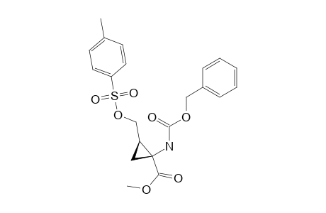 Methyl (1S,2R)-(-)-1-N-benzyloxycarbonylamino-2-tosyloxymethylcyclopropanecarboxylate