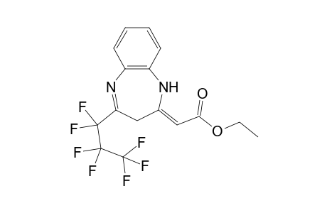 Ethyl (2Z)-[4-(Heptafluoropropyl)-1,3-dihydro-2H-1,5-benzodiazepin-2-ylidene]acetate