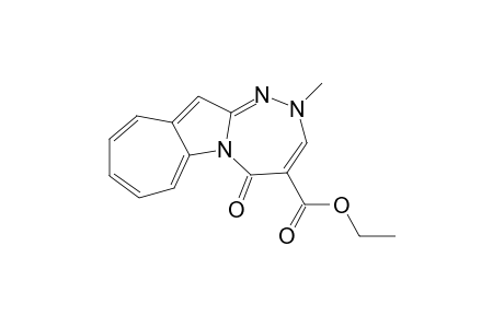 Cyclohepta[4,5]pyrrolo[2,1-c][1,2,4]triazepine-4-carboxylic acid, 2,5-dihydro-2-methyl-5-oxo-, ethyl ester