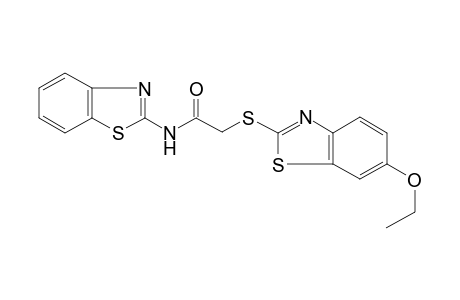 N-(1,3-benzothiazol-2-yl)-2-[(6-ethoxy-1,3-benzothiazol-2-yl)sulfanyl]acetamide