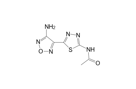N-[5-(4-amino-1,2,5-oxadiazol-3-yl)-1,3,4-thiadiazol-2-yl]acetamide