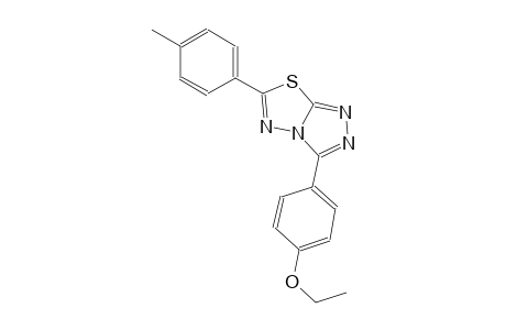 3-(4-ethoxyphenyl)-6-(4-methylphenyl)[1,2,4]triazolo[3,4-b][1,3,4]thiadiazole