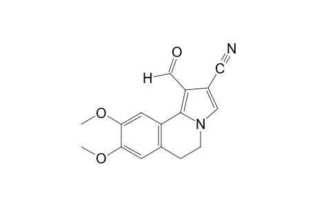 2-cyano-5,6-dihydro-8,9-dimethoxypyrrolo[2,1-a]isoquinoline-1-carboxaldehyde