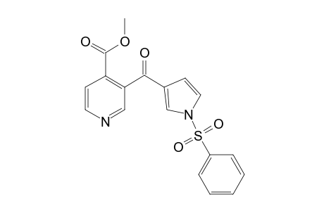 3-(1-phenylsulfonylpyrrole-3-carbonyl)isonicotinic acid methyl ester