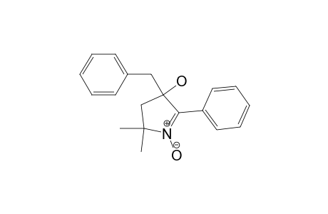 2H-Pyrrol-4-ol, 3,4-dihydro-2,2-dimethyl-5-phenyl-4-(phenylmethyl)-, 1-oxide