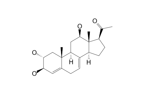 2.alpha.,3.beta.,12.beta.-Trihydroxy-pregna-4,7-dien-20-one