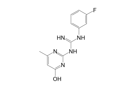 1-(m-fluorophenyl)-3-(4-hydroxy-6-methyl-2-pyrimidinyl)guanidine