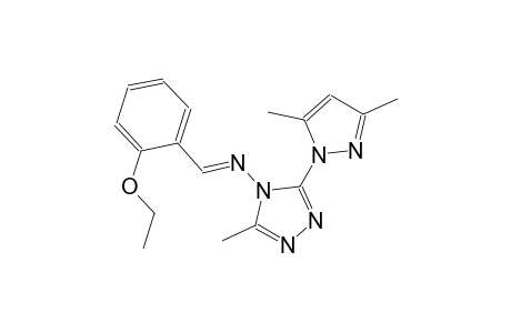 3-(3,5-dimethyl-1H-pyrazol-1-yl)-N-[(E)-(2-ethoxyphenyl)methylidene]-5-methyl-4H-1,2,4-triazol-4-amine