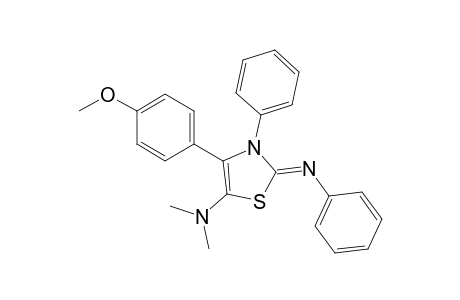 5-(Dimethylamino)-4-(4'-methoxyphenyl)-3-phenyl-2-(phenylimino)-2,3-dihydrothiazole