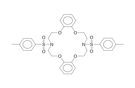 N,N'-Ditosyl-7,16-diaza-2,3,11,12-dibenzo-1,4,1013-tetraoxa-cyclooctadeca-2,11-diene
