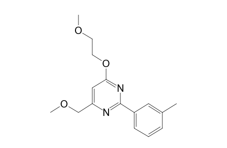 4-(2-methoxyethoxy)-6-(methoxymethyl)-2-m-tolylpyrimidine