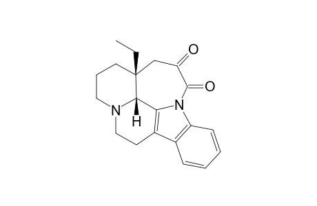 D-Homoeburnamenine-14,15-dione, (3.alpha.,16.alpha.)-