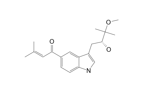 (R)-3-(2-HYDROXY-3-METHOXY-3-METHYLBUTYL)-5-(3-METHYL-1-OXO-2-BUTENYL)-INDOLE