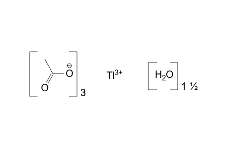 acetic acid, thallium (3+) salt, sesquihydrate