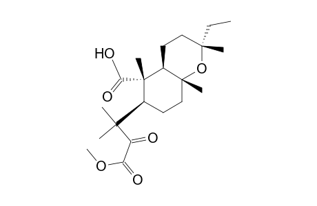 2-Methyl hydrogen 8,13-epoxy-3-oxo-1,2-secolabdane-1,2-dioate