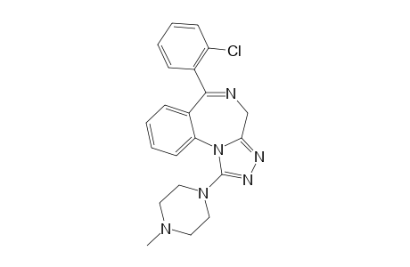 6-(ORTHO-CHLOROPHENYL)-1-(4-METHYLPIPERAZINYL)-6-PHENYL-4H-S-TRIAZOLO-[4,3-A]-[1,4]-BENZODIAZEPINE